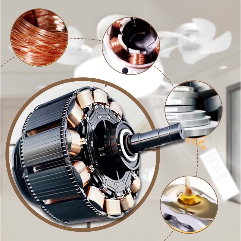 ❄️50% OFF TODAY💡 2-in-1 Ceiling Fan Light 🔧No Wiring • No Tools • Just Screw It In