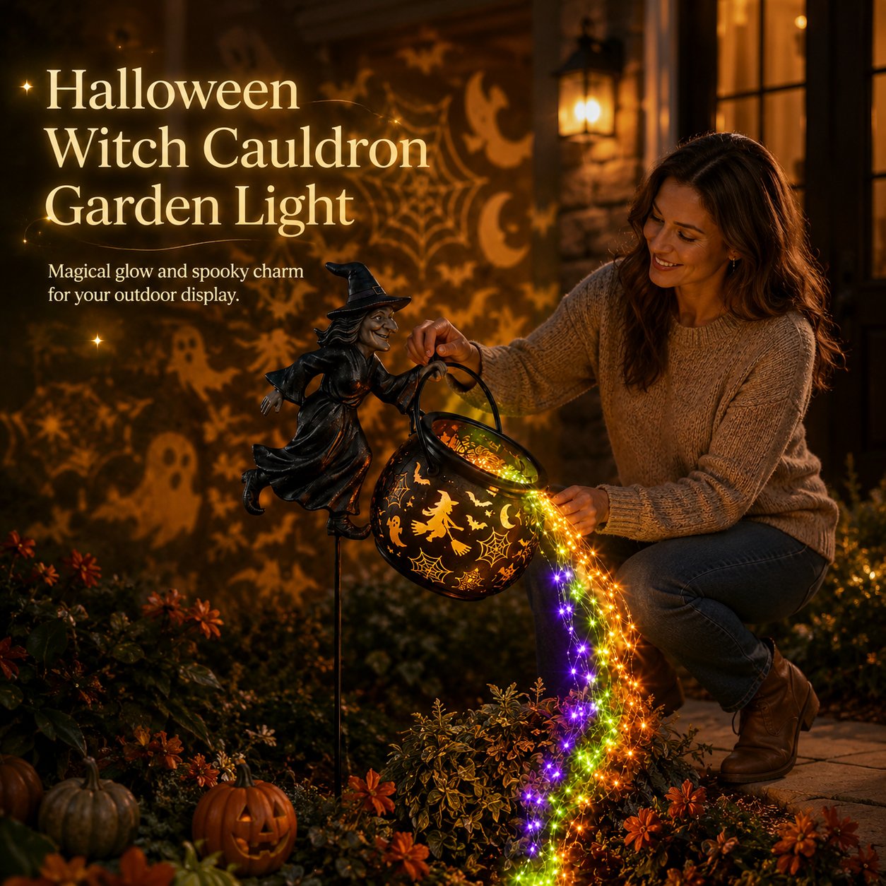 🎃 Halloween Witch Cauldron Garden Light(📦Buy 2 Free Shipping)