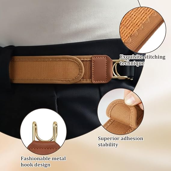 2Pcs - No Buckle Elastic Stretch Belt for Men & Women