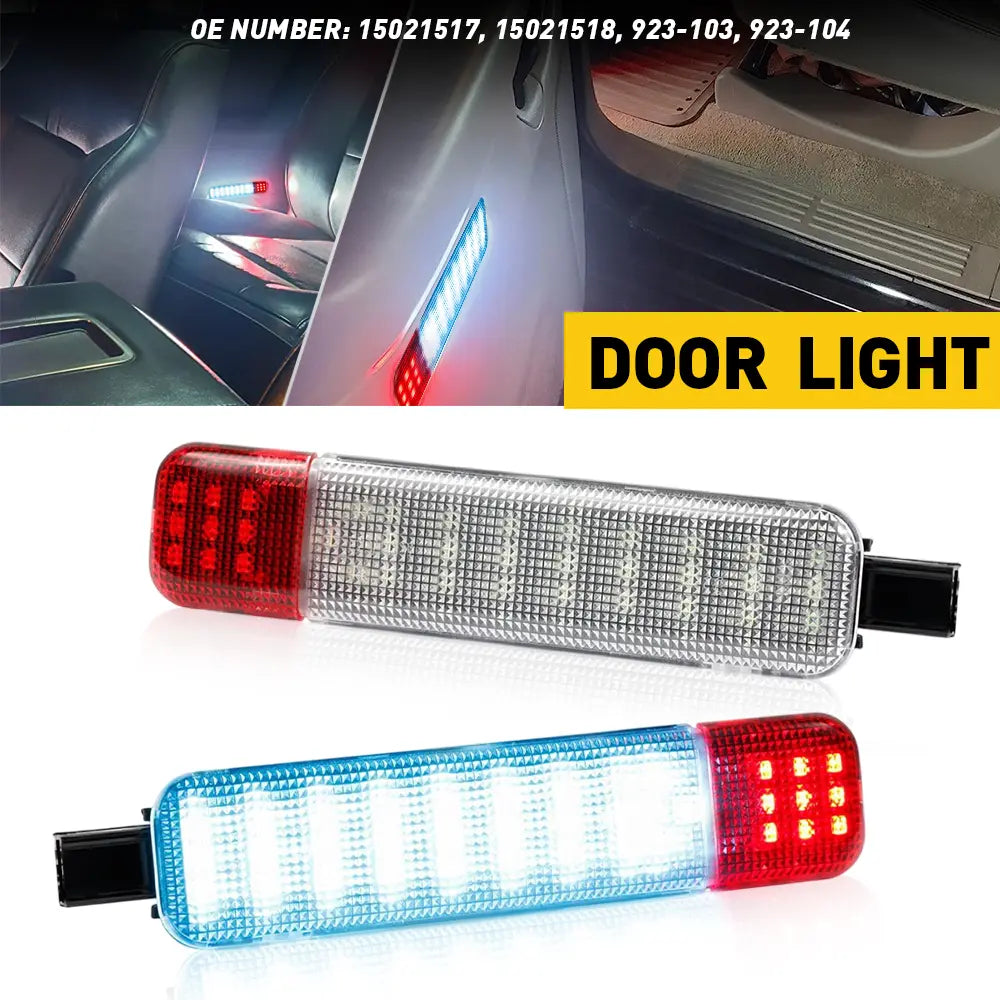 LED Door Panel Lights Courtesy Lamps Fit Chevrolet Silverado 1500 2500HD 3500HD Chevrolet & GMC Cadillac Hummer H2