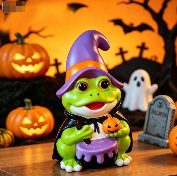 🎃 Halloween Haunted Tree Ferris Wheel Tabletop Decor, Light Up Resin Spooky Ghost Mini Scene Ornament
