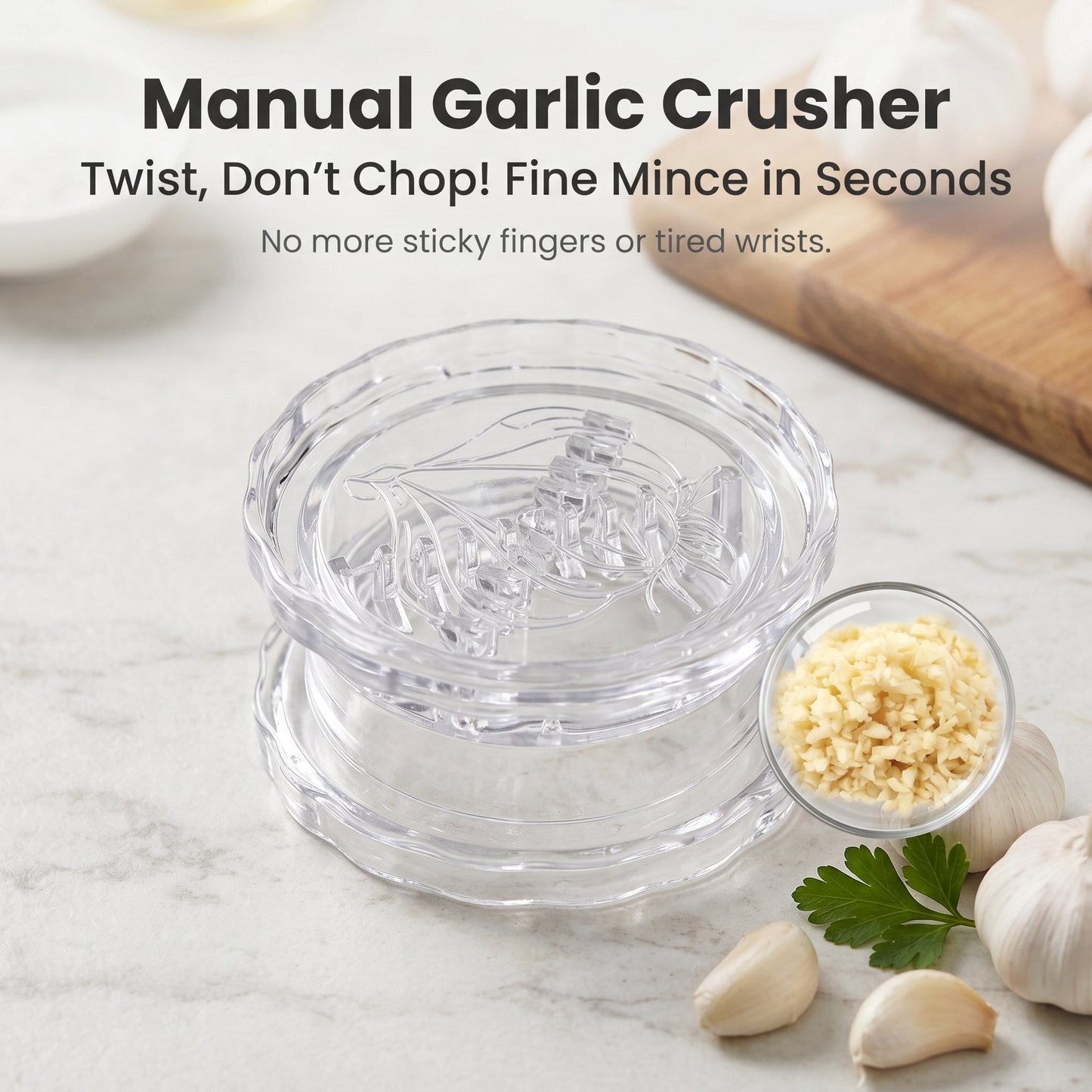 🎁Hot Sale Buy 1 Get 1 Free🔥Manual Garlic Twister & Masher