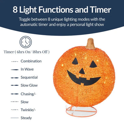 ⚡Hot Sales 49% OFF🔥2pc Lighted Pop-Up Outdoor Pumpkin Set