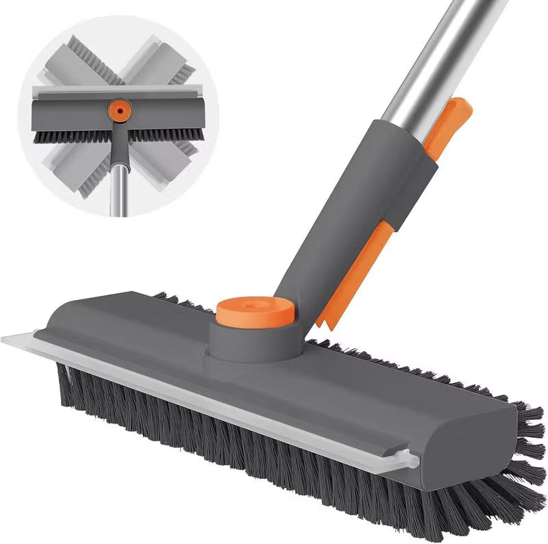 3 in 1 Floor Scrub Brush with Long Handle Cleaning Brush