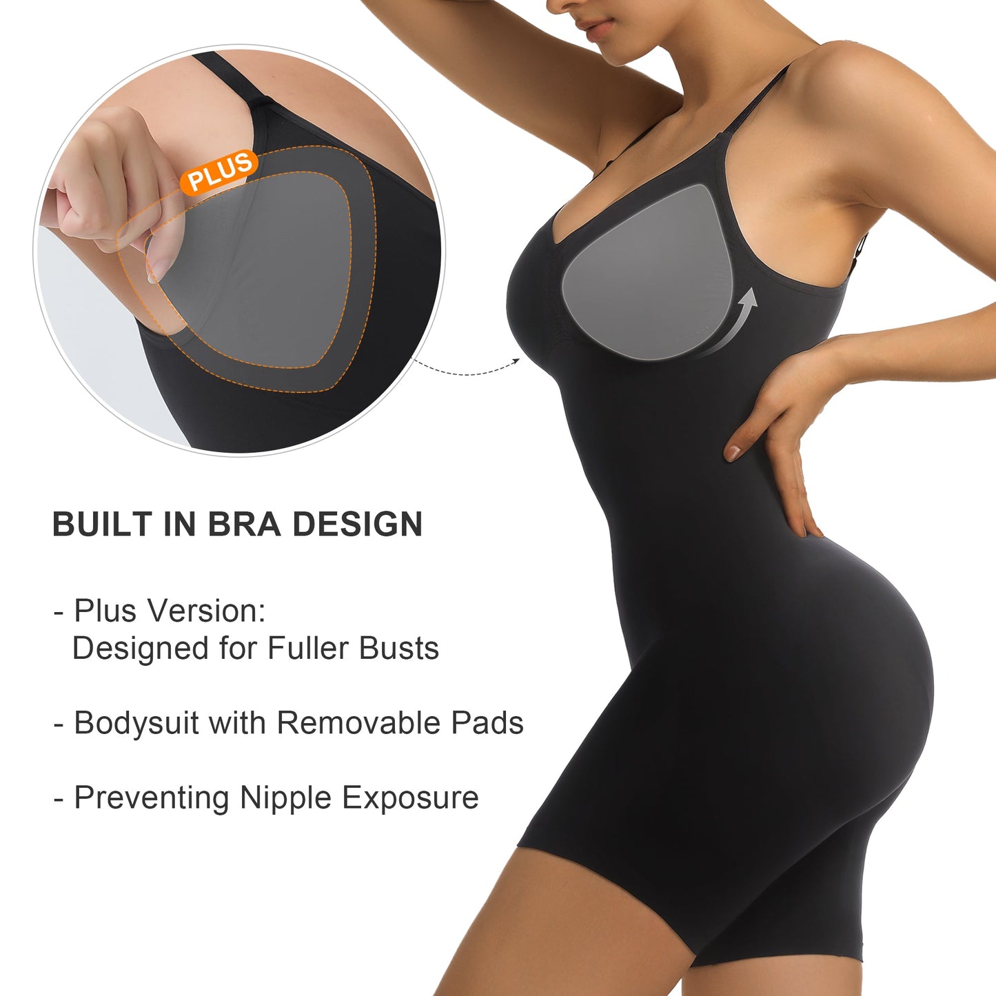 Women's All-Day Sculpting Mid-Thigh Bodysuit