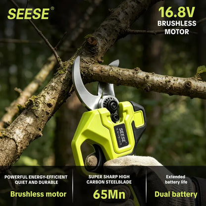 ✂️🌳Cordless Electric Pruning Shears – 21V Battery Powered Garden Cutter