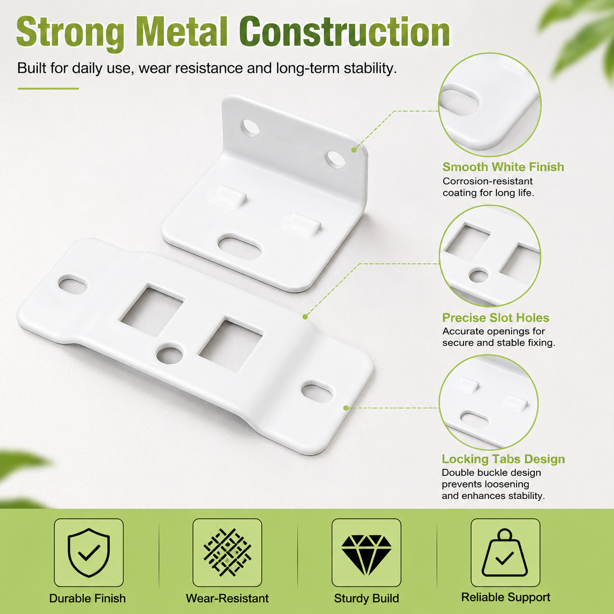 Furniture Hidden Double-Lock Corner Bracket Hardware Set
