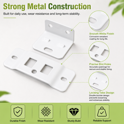 Furniture Hidden Double-Lock Corner Bracket Hardware Set