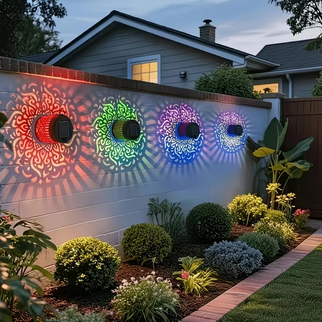 ☀️No Electricity Bills🌙Solar Mandala Projector Lights —Turn Your Backyard Into A Magical Light Show✨