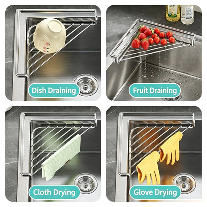 ⏰LAST DAY 50% OFF - Corner Sink Draining Shelf