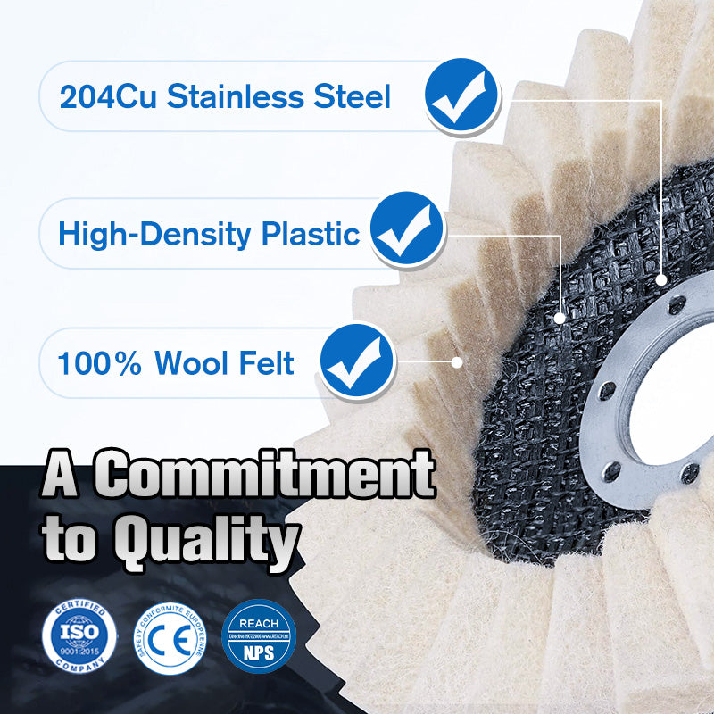 🎁HOT Sale🎁✨Polishing disc with wool felt flap