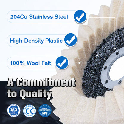 🎁HOT Sale🎁✨Polishing disc with wool felt flap