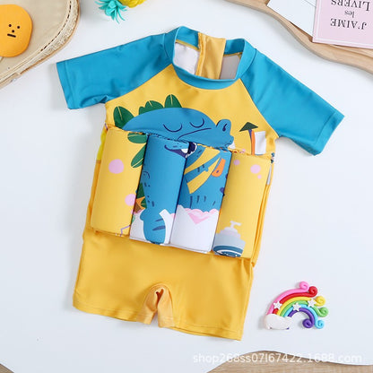 Non‑Inflatable Kids Float Suit | One‑Piece Safety Buoyancy Swim Aid with Sun Protection 2–10 Years Old