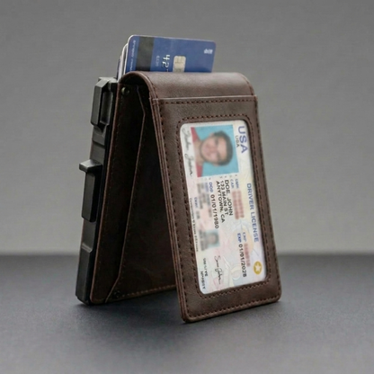 RFID Blocking Pop-Up Aluminum Wallet | Slim Tactical Card Holder