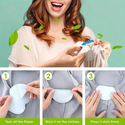 Invisible Disposable Underarm Sweat Pads – Breathable Underarm Sweat Absorbers suitable for daily use, fitness, travel, and as a Ramadan gift; an effective antiperspirant and deodorant solution.