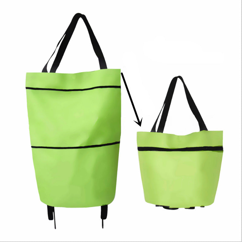 🛍️2-in-1 Foldable Shopping Cart✨