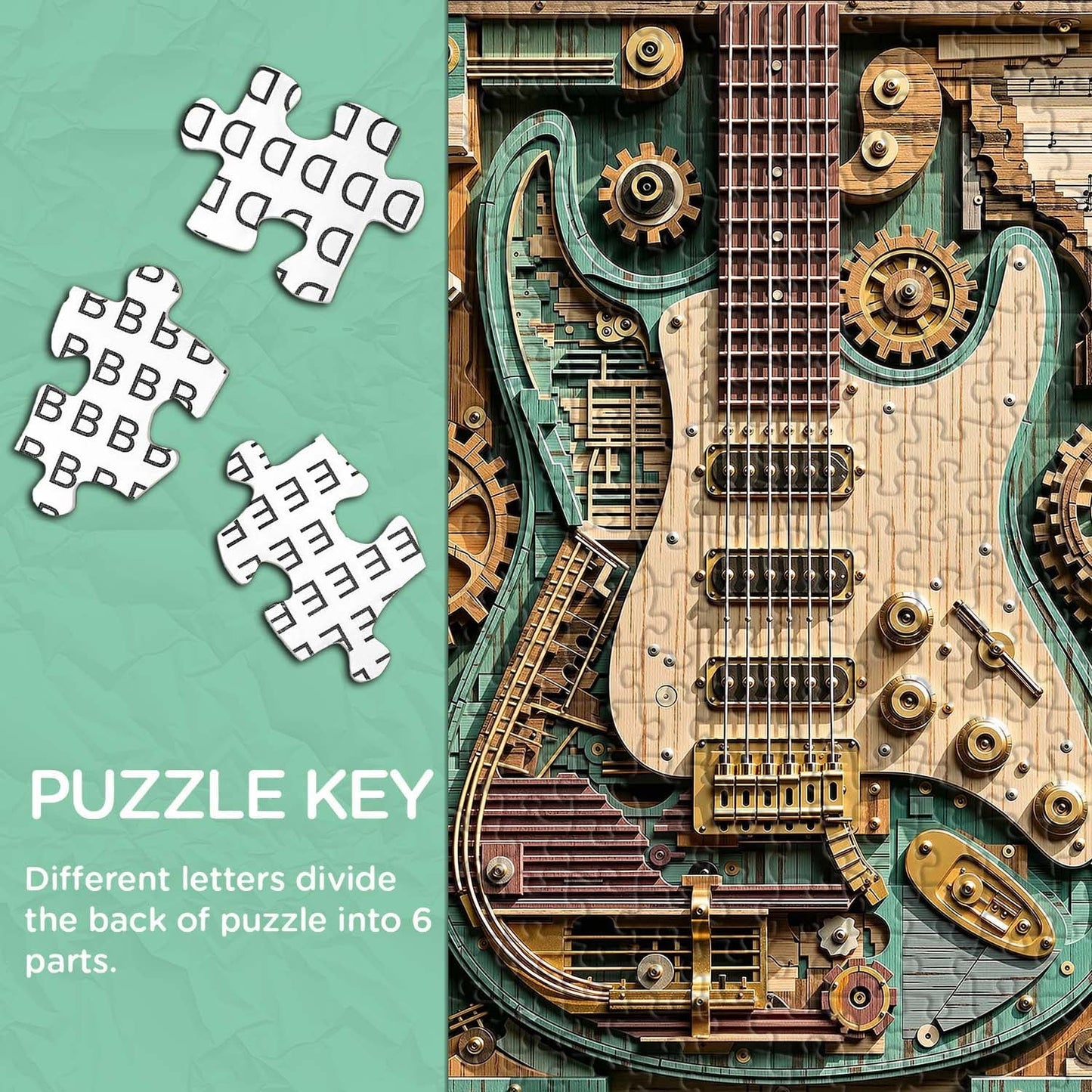 🎸🧩Gears & Strings Jigsaw Puzzle 1000 Piece