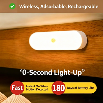 🏆The Ultimate Smart Sensor Night Light: 100% Wireless & Eco-Friendly • Auto-On/Off • 100-Day Battery •  3-Second Install🛠️🌙