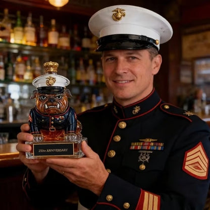 🦅 Devil Dog Legacy Decanter & Whiskey Glass Set – 250th Anniversary Edition