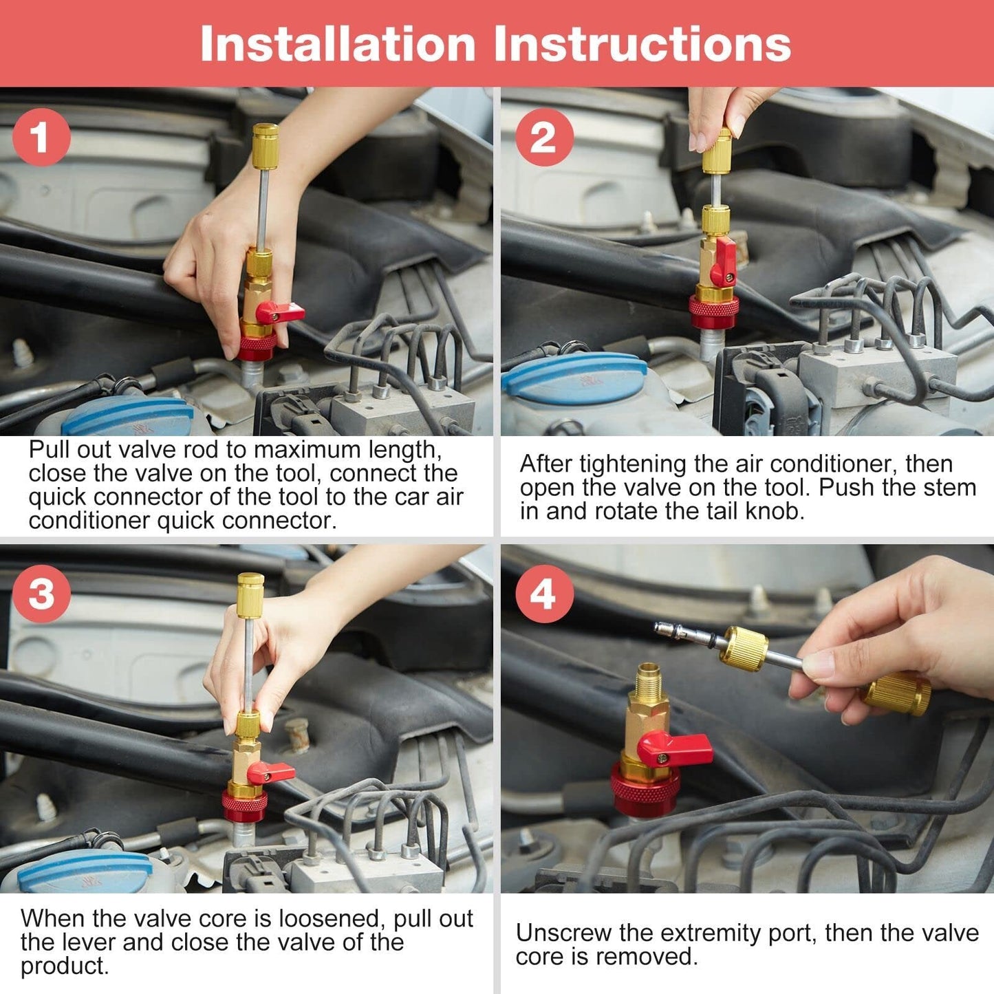 🔥🚗Home & Auto AC Valve Core Remover Installer Tool 💨