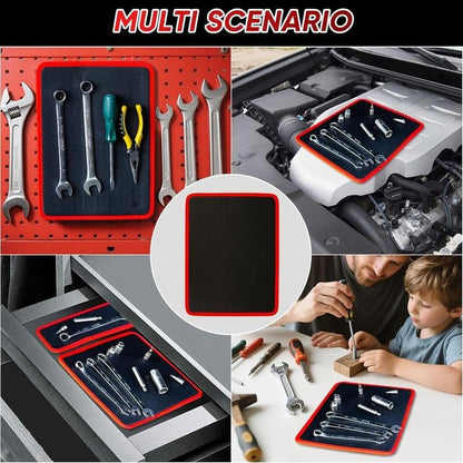 【❤️FathersDayGift】3PC Flexible Magnetic Tool Mat & Tray Holder - Magnetic Tool Tray