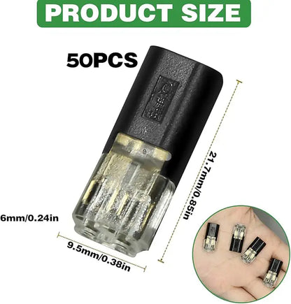 🔗 Double-Wire Plug-in Connector Led Light Strip Connectors 2 Pin