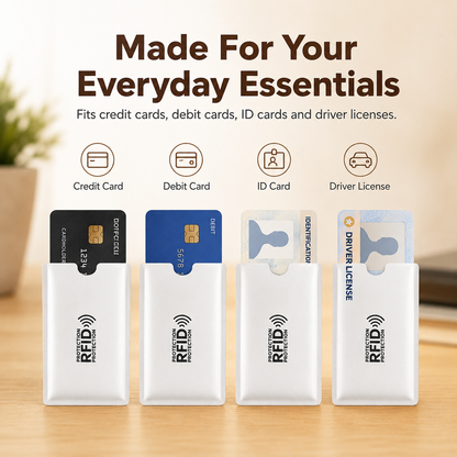 RFID Blocking Sleeves for Credit Cards