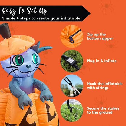 5FT Halloween Inflatables Outdoor Decorations