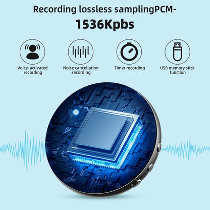Ultra Magnetic Voice Recorder-One-Touch Recording,Record continuously for 96 hours,HD Noise Reduction,Long Battery,Large Storage,Include OTG adapter