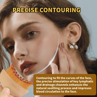Face Lymphatic Contour Brush for Jawline Sculpting
