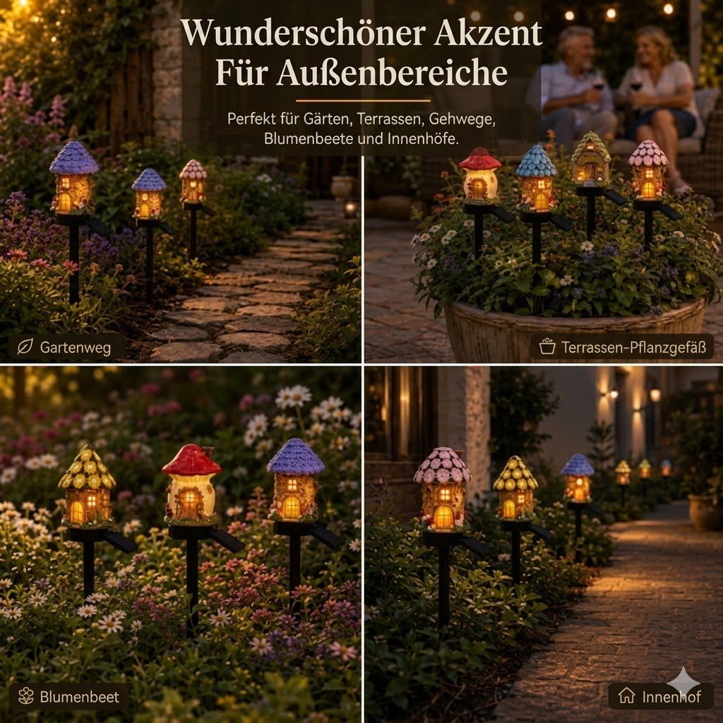 ✨🍄Solar garden light in a fairy-tale mushroom design💡