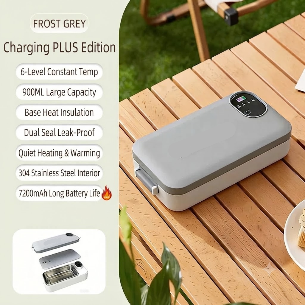 📢📢50% off now！🍱⚡ Portable electric lunch box with self-heating 🔋🌡️
