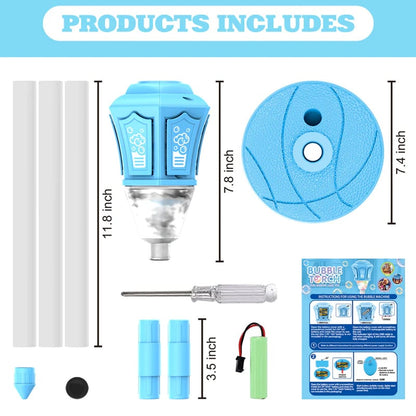 🌈 BEST SELLER – Rechargeable Bubble Machine with LED Lights & Endless Bubble Fun!