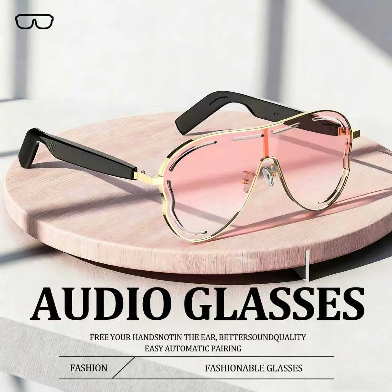 🔥2026 Smart Bluetooth Sunglasses – Music + Blue Light Blocking + UV Protection