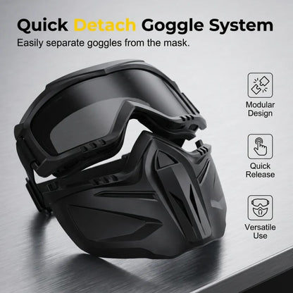 Detachable Full Face Goggle Mask🛡️