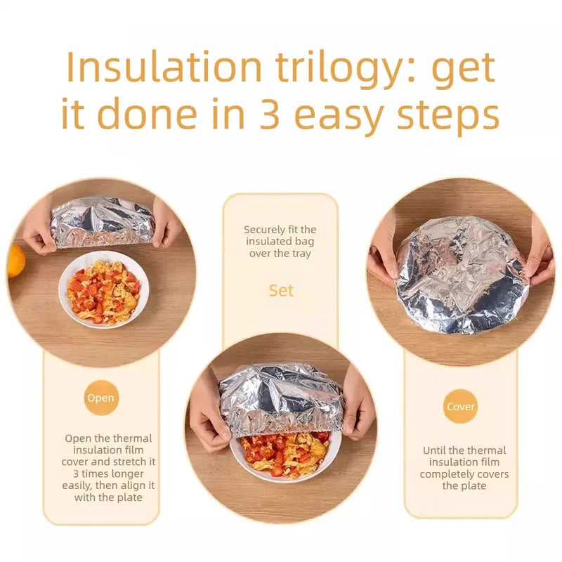 ✨ Kitchen Must-Have – Heat-Retaining Foil Cover | Keep Food Hot, Fresh & Protected