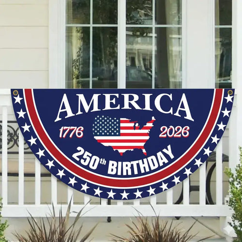 250th Independence Milestone 🎉 Commemorative USA Fan Flag