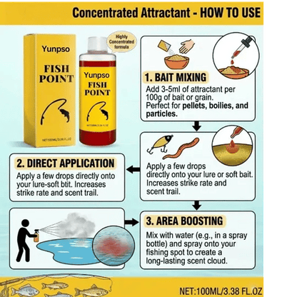 Concentrated Fish Attractant Liquid – Fast-Acting Red Worm Bait Additive for Freshwater Fishing, Enhances Scent & Improves Bite Response (100ml)-JAY