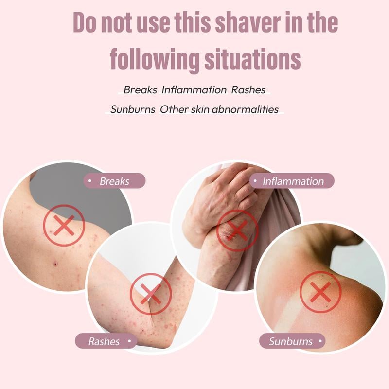 🩱Bikini Trimmer for Women, Electric Shaver and Razor Rechargeable 2-in-1 Body and Facial Epilator