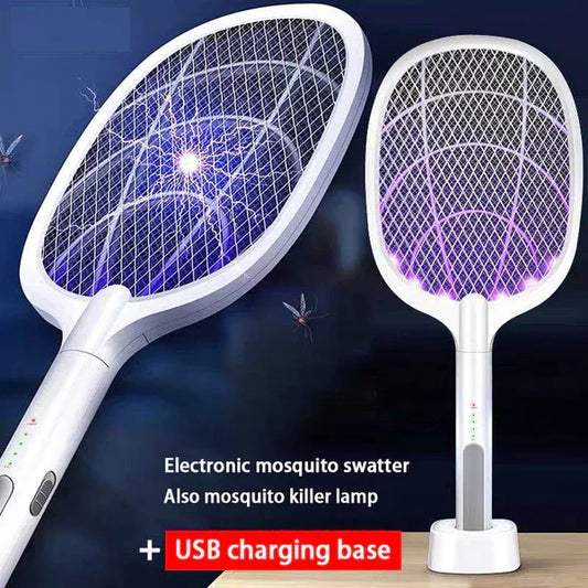 2 in 1 Electric Portable Mosquito Swatter Rechargeable