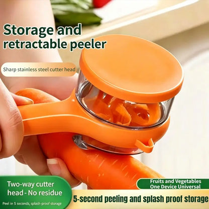 🔥50% OFF Today🔥Retractable Splash-Proof Peeler — No More Messy Kitchen Counters 🥔✨