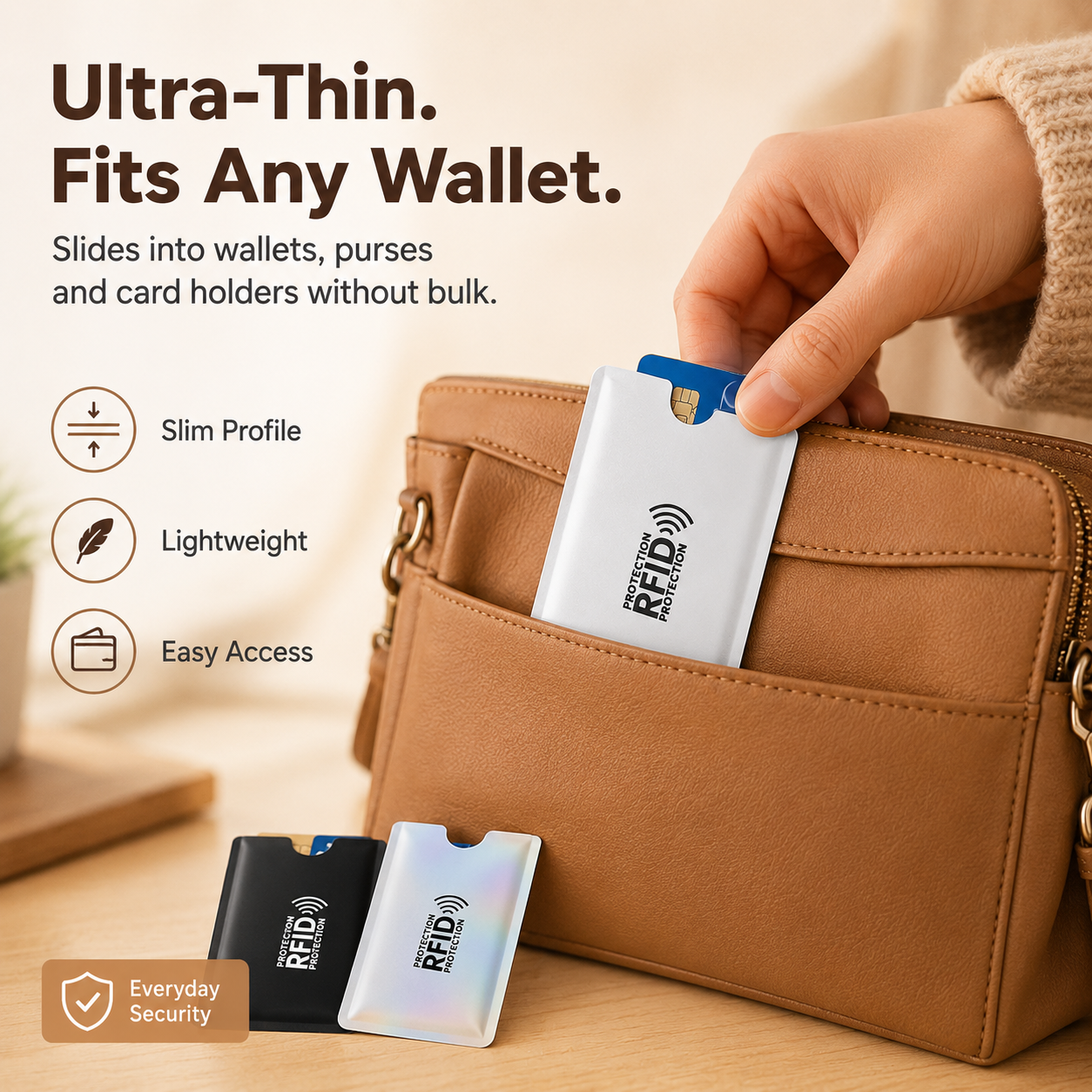 RFID Blocking Sleeves for Credit Cards