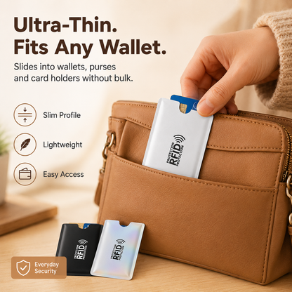 RFID Blocking Sleeves for Credit Cards