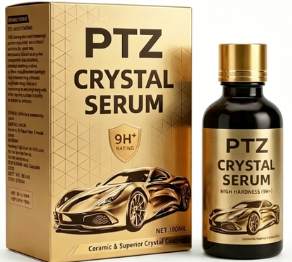 Crystal Serum 9H+ Ceramic Coating for Cars - 10X Harder Than Factory Paint, Ultra Hydrophobic Mirror Shine, Scratch & UV Protection, Long-Lasting Auto Detailing Kit