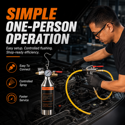 🔧 Automotive AC System Flush Kit – Clean & Restore Your Car's Cooling Performance