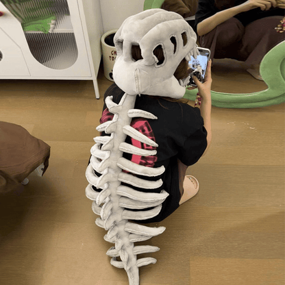 Why You'll Love Becoming a Fossil-Gothic Dinosaur Skeleton Wearable Pillow | Head Cushion for Home & Party