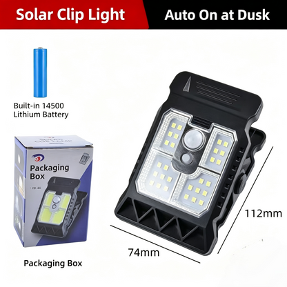 Solar Clip Light with Motion Sensor