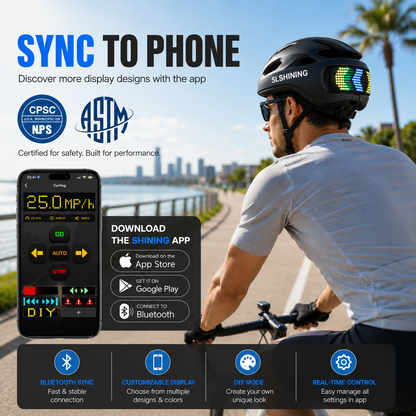 🚴SLSHINING Smart LED Cycling Helmet
