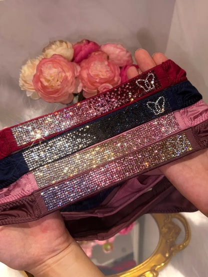 4-Pack Ombré Rhinestone Thongs
