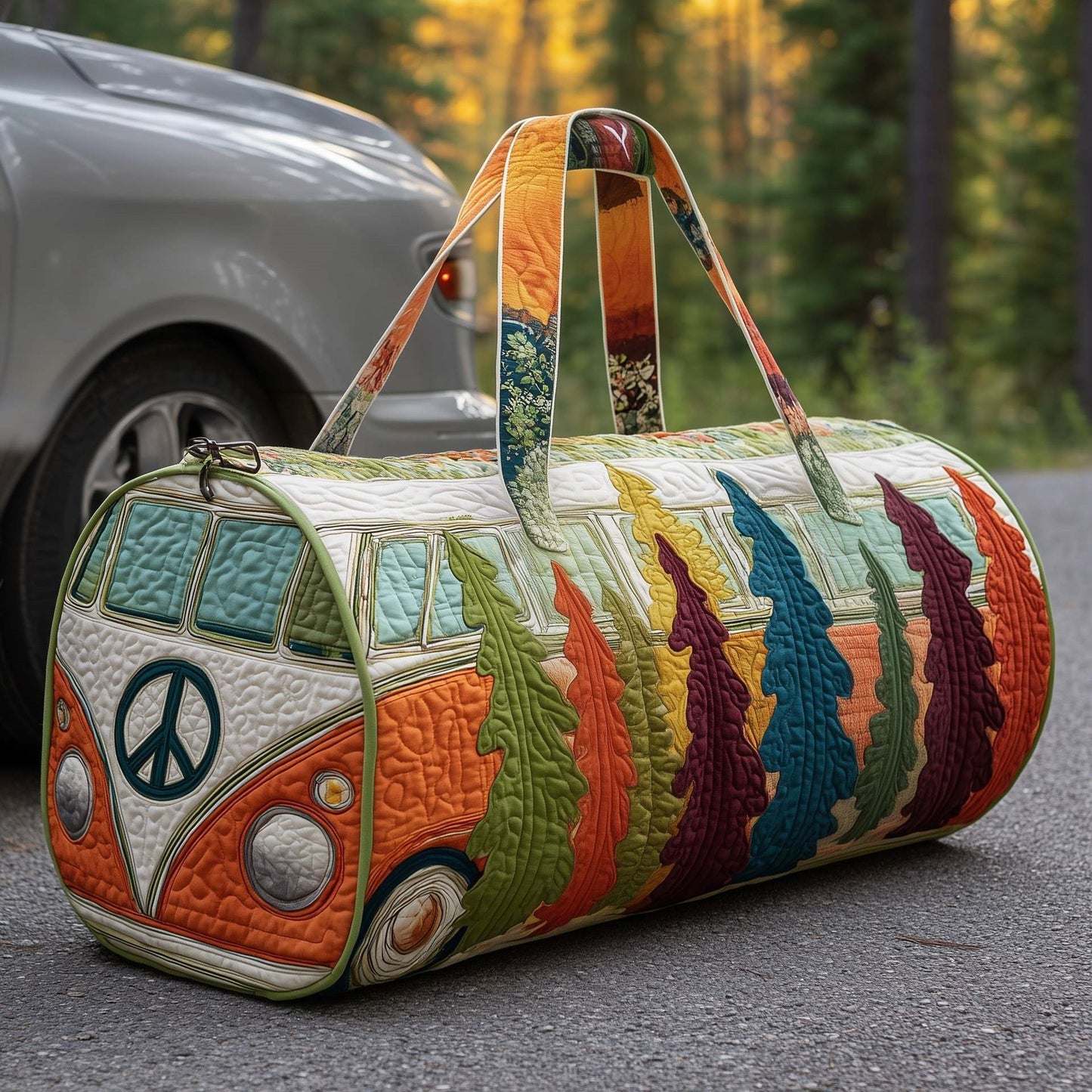 🔥50% OFF✨Hippie Van Quilted Duffle Bag